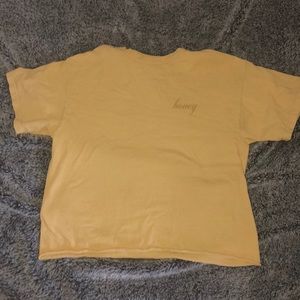 yellow brandy melville honey shirt